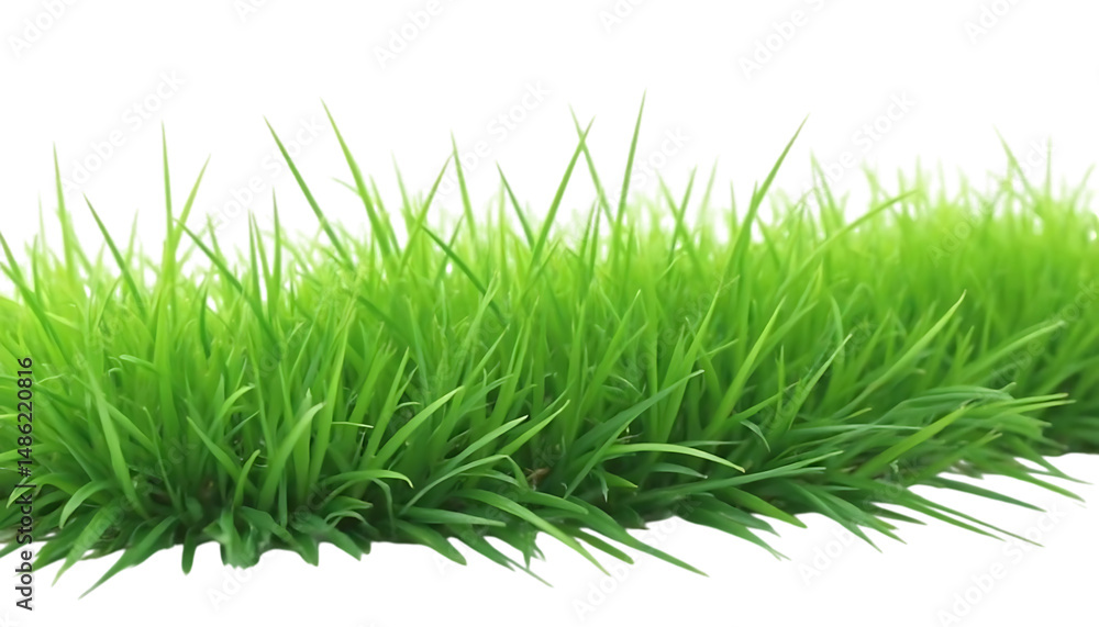 Obraz premium Lush Green Grass Border High-Resolution Image for Design Projects