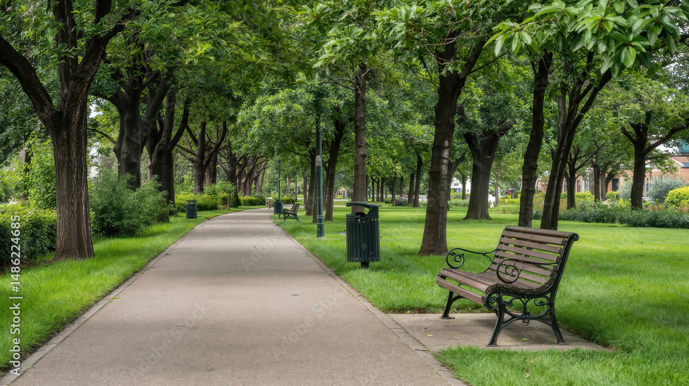 Peaceful Park Pathway (Alternate View) Peaceful Park Pathway (Alternate View)
