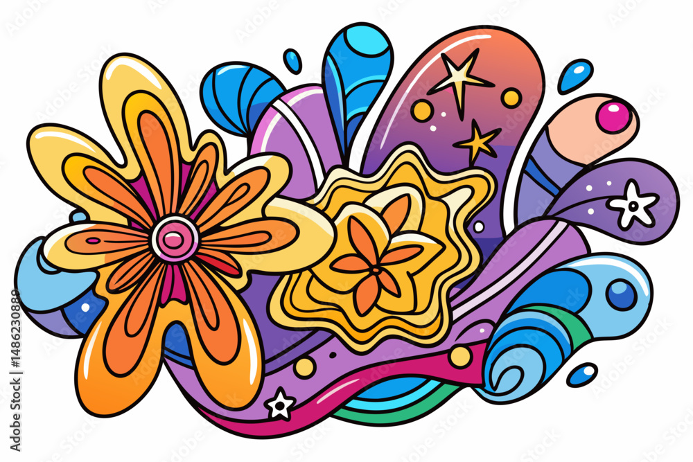 Obraz premium abstract background with circles