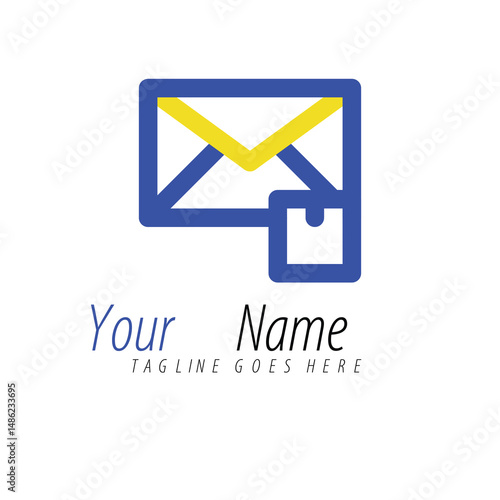 Free Download Email Inbox Logo Design. Modern Communication Icon - GFXLoad