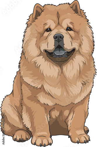 Breed Chow Chow Dog Vector