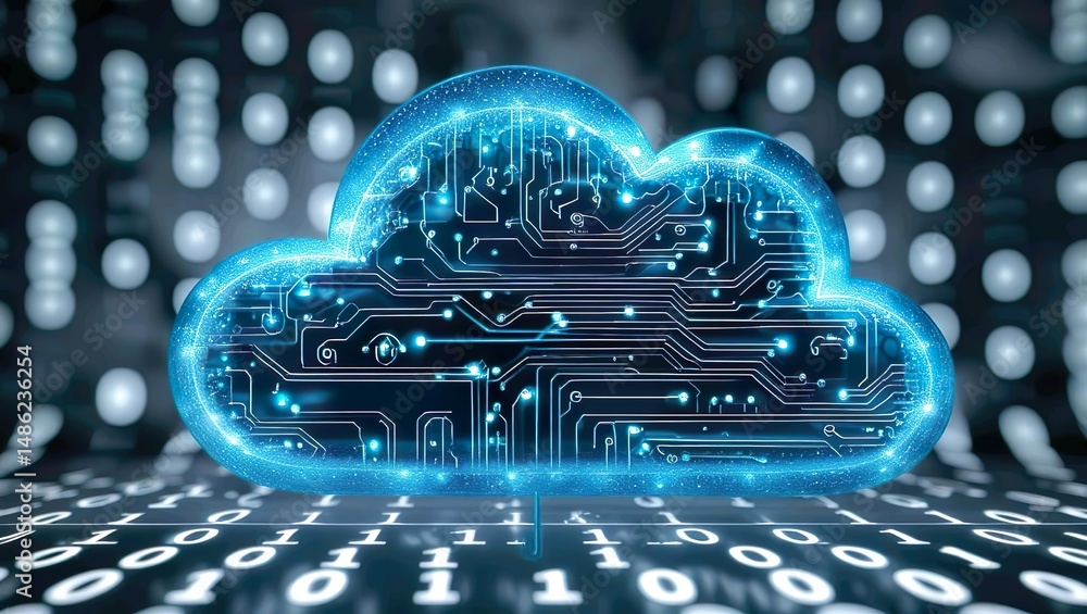Fototapeta premium Cloud computing