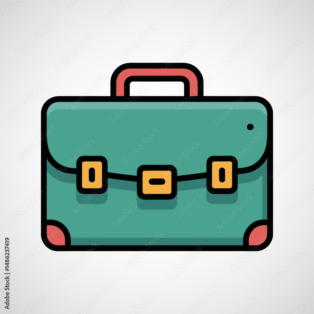 Briefcase vector icon, Briefcase symbol for business, career, office and management Briefcase vector icon, Briefcase symbol for business, career, office and management