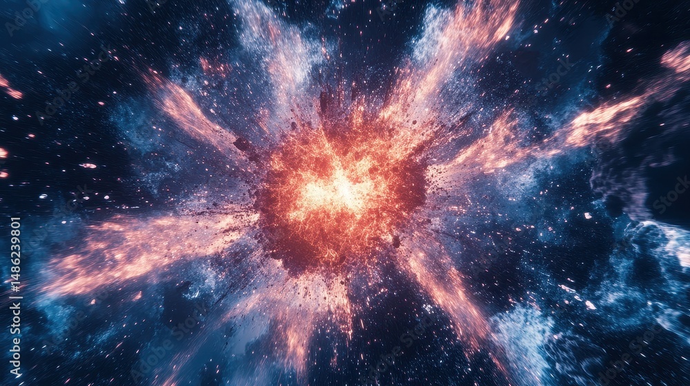 Exploding virus particle, covid, representing hope and transformation. Exploding virus particle, covid, representing hope and transformation.
