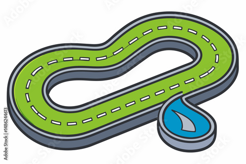 horseshoe magnet on white background