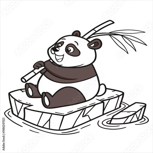 panda ice barge bamboo