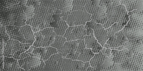 glowing banner background and dots vector. abstract geometric. gray gradient. Memphis. graceful. modern style.