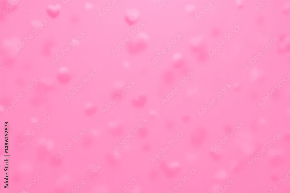 Pink blurred hearts soft romantic design Pink blurred hearts soft romantic design