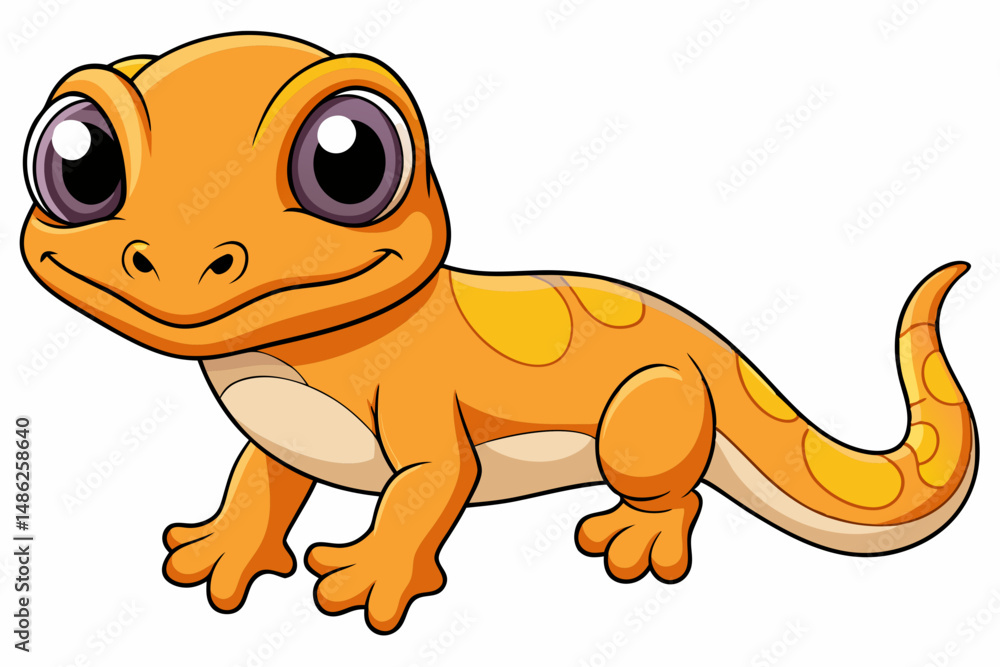 Obraz premium gecko vector on white background