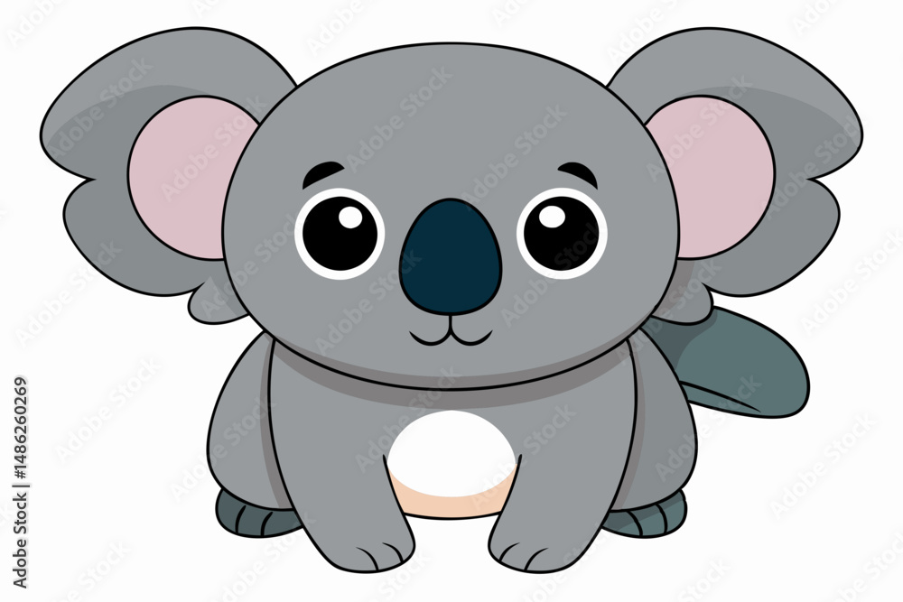 koala vector on white background koala vector on white background