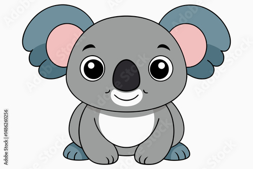 koala vector on white background