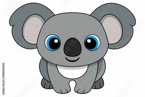 koala vector on white background