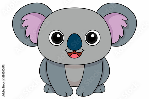 koala vector on white background