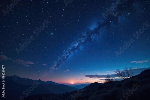 Wallpaper Mural Starry night sky, zodiac constellations depicted, celestial alignment , Libra, heavens Torontodigital.ca