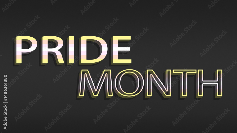 Happy Pride Month Pangender Pride Flag Horizontal Background Happy Pride Month Pangender Pride Flag Horizontal Background