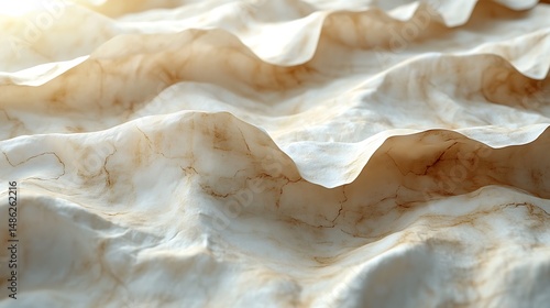 Wallpaper Mural Gentle cream paper folds texture high resolution wallpaper Torontodigital.ca