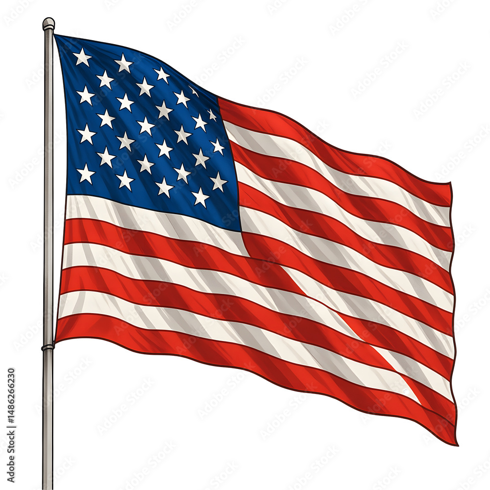 Fototapeta premium flag of usa