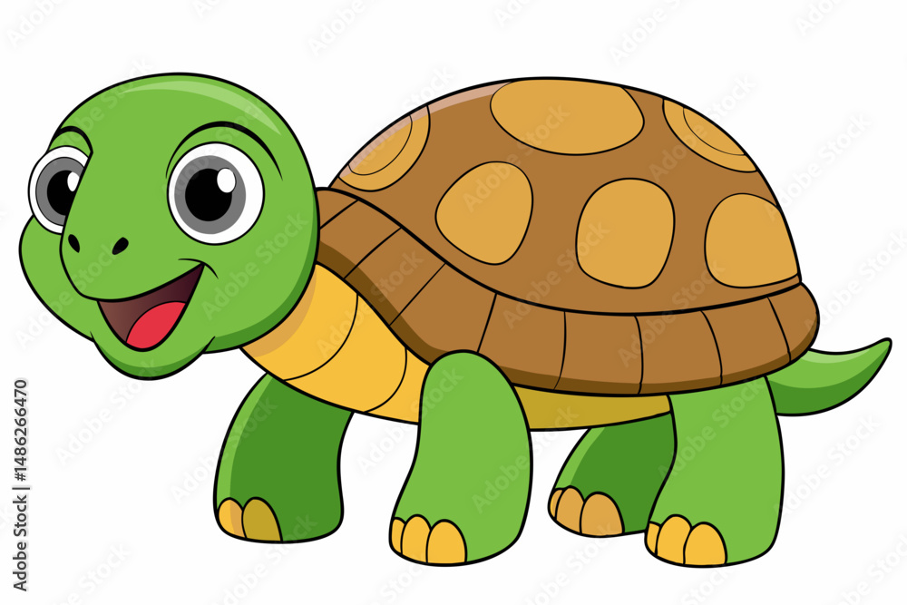 Fototapeta premium tortoise vector on white background