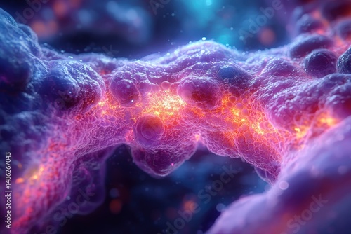 Exploring the Fusion of Biotechnology and Artificial Intelligence Through a Close Up of an Eye Glowing With Digital Elements and Data Patterns