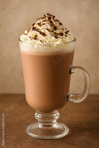 Delicious Hot Chocolate with Whipped Cream