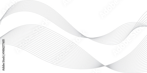Vector background with wavey lines. Digital frequency track equalizer. Science, banner, business, poster, template, music background. Digital energy waves technology concept abstract geometric wave