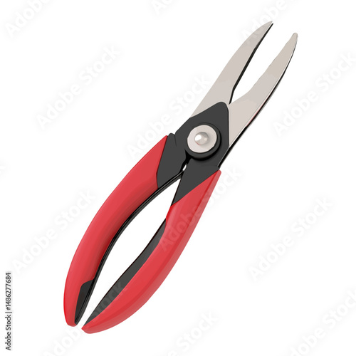 Wire Cutter 2D flat vector illustration, isolated on a white background.