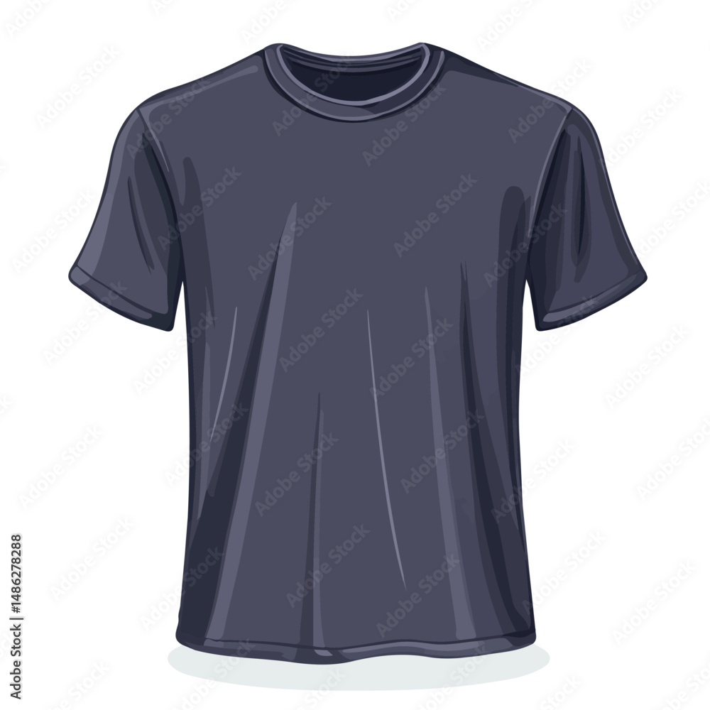 T-shirt 2D flat vector illustration, isolated on a white background. T-shirt 2D flat vector illustration, isolated on a white background.