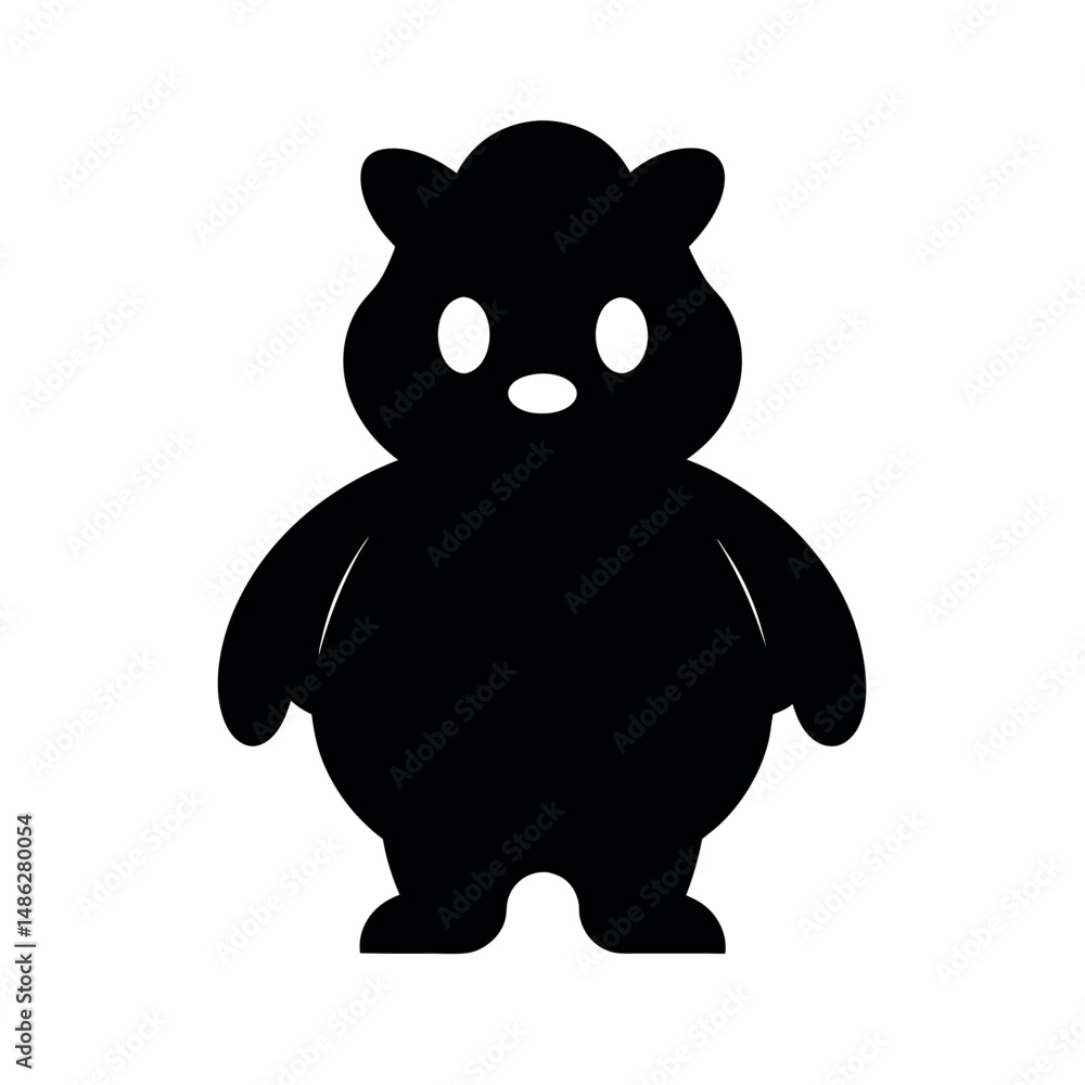 Naklejka premium Assorted Haribo Black Vector Silhouette Clipart