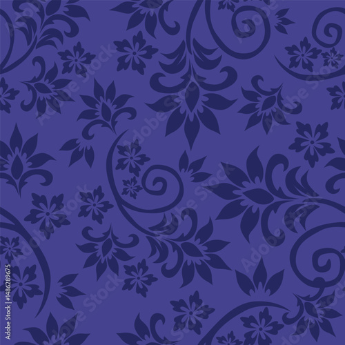 Wallpaper Mural Floral pattern design, vector illustration background Torontodigital.ca