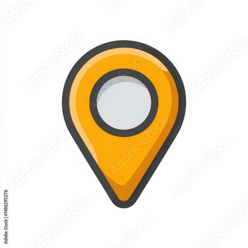 Free Download A simple and modern location icon, a symbol of navigation and travel. This design could be used to indicate places on a map. It's great for mobile apps, websites and print materials. - GFXLoad