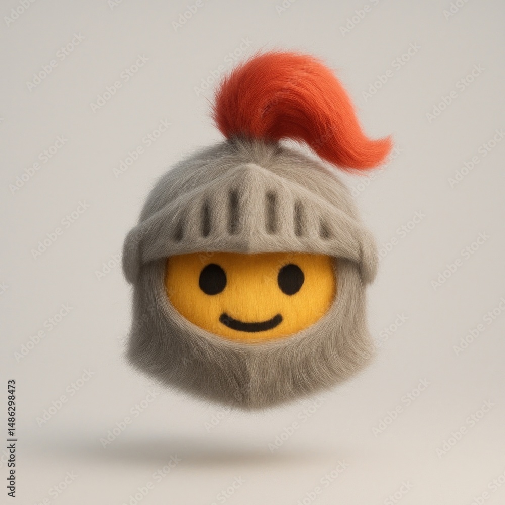 Playful knight emoji illustration. Playful knight emoji illustration.