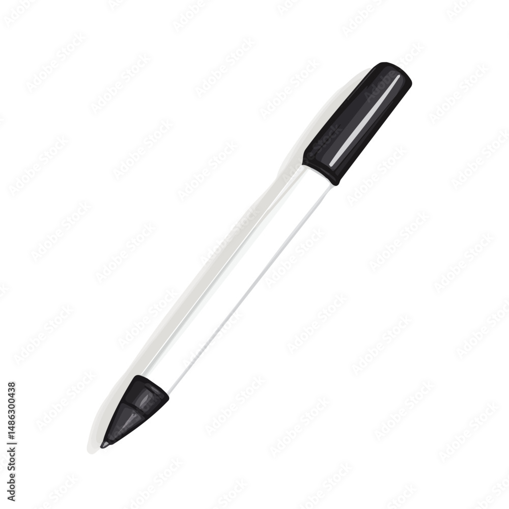 2D flat Whiteboard Marker vector illustration, isolated on a white background. 2D flat Whiteboard Marker vector illustration, isolated on a white background.