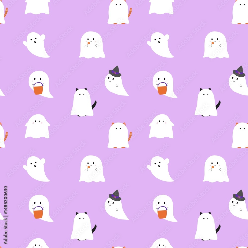 seamless pattern with funny halloween seamless pattern with funny halloween