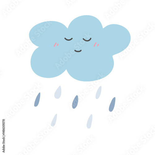 cloud with rain drops