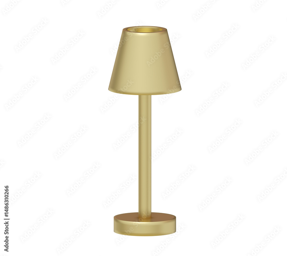 table lamp gold 3D table lamp gold 3D