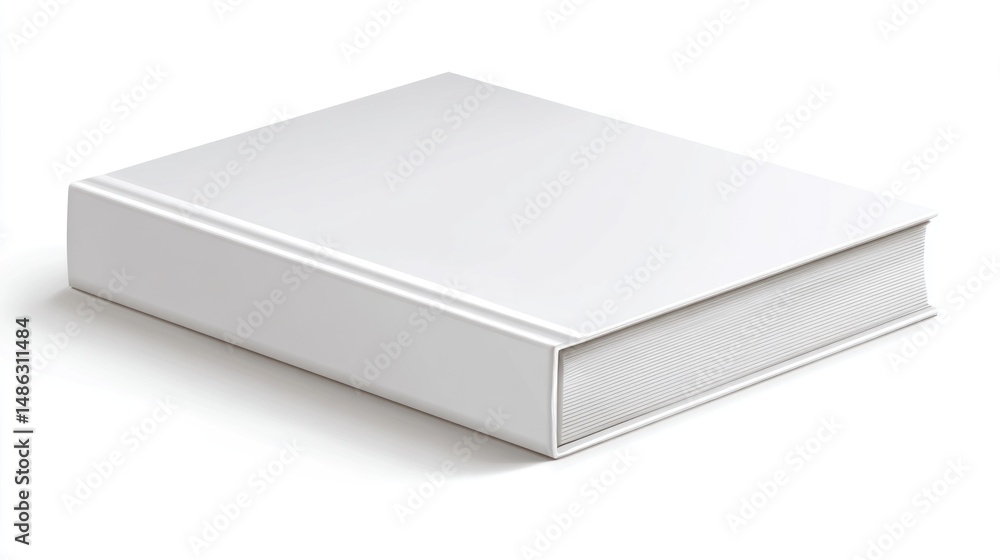 Blank white book Blank white book