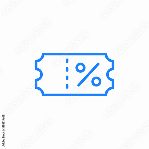 discount coupon icon sign vector