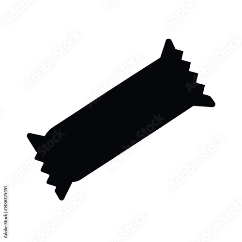 Sweet Kinder Bueno Chocolate Black Vector Clipart