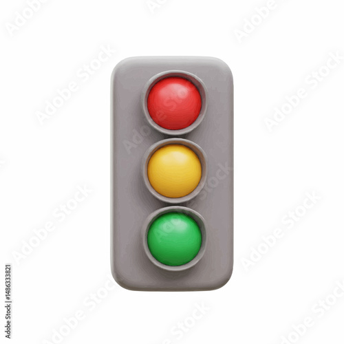 A colorful traffic light, signaling the universal language of road safety