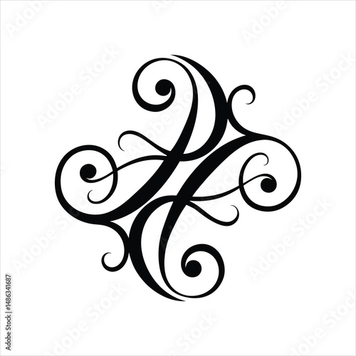  Classic Calligraphic Logo Collection Vector Art in Silhouette Style