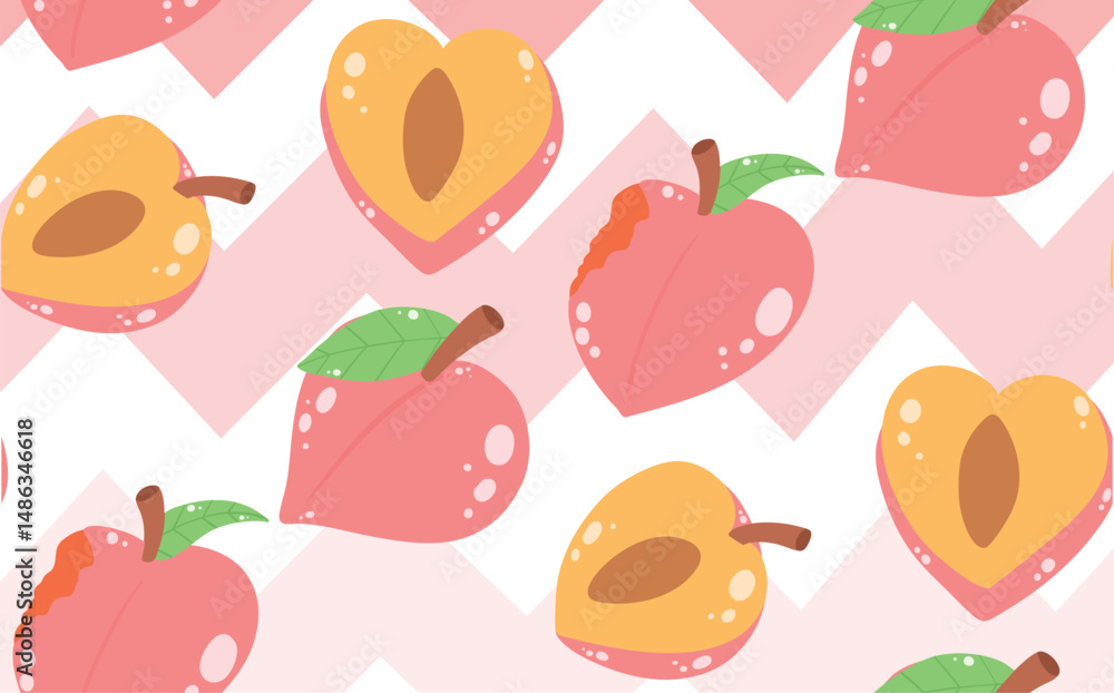 Fototapeta premium Pastel Peachy Background – Fresh Summer Look