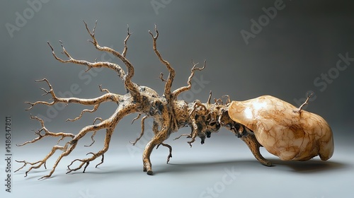 Brain repairing itself through neuroplasticity, reshaping neural pathways after injury or trauma recovery.