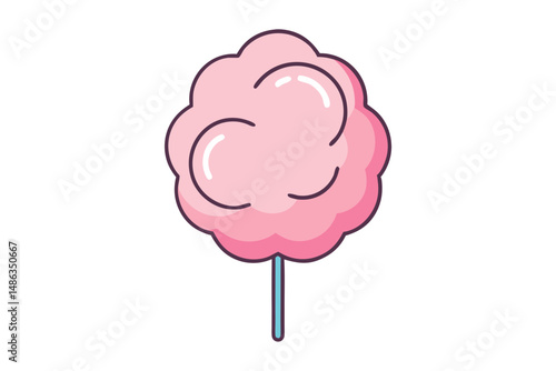 cotton candy vector simple design