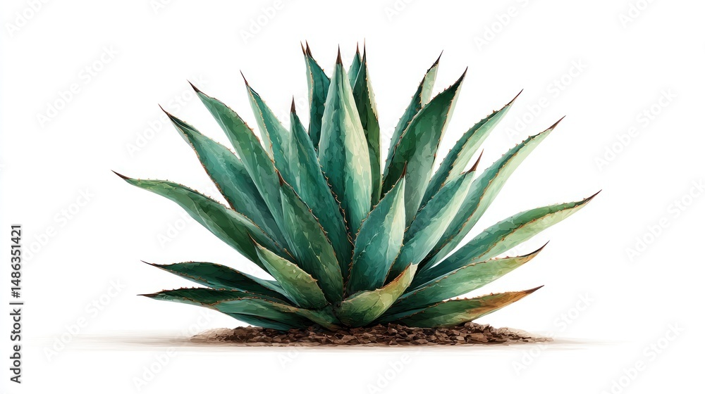 Fototapeta premium Vibrant agave plant (1)