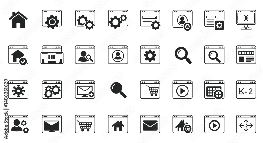 Set of People icons set vector illustration on white background Set of People icons set vector illustration on white background