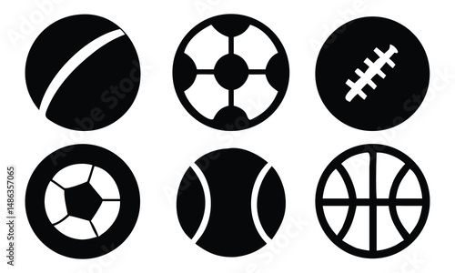 Black and white Easter eggs set with soccer and football icon design elements