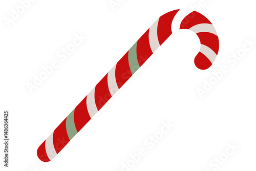 candy cane classic Christmas treat vector