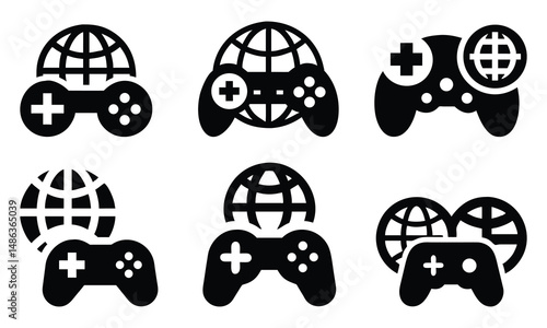 A cartoon vector illustration presents a set of colorful easter eggs, a design icon for the spring holiday