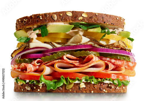 Sandwich, cold cuts, gourmet