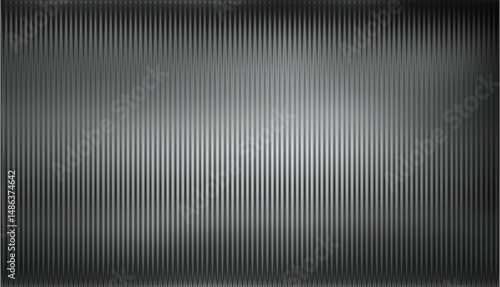 Vector ribbed glass texture background. Dark grey black ribbed glass. Mesh gradient. acrylic ribbed bath surface. Ribbed glass background semitransparent overlay. Bath wall window